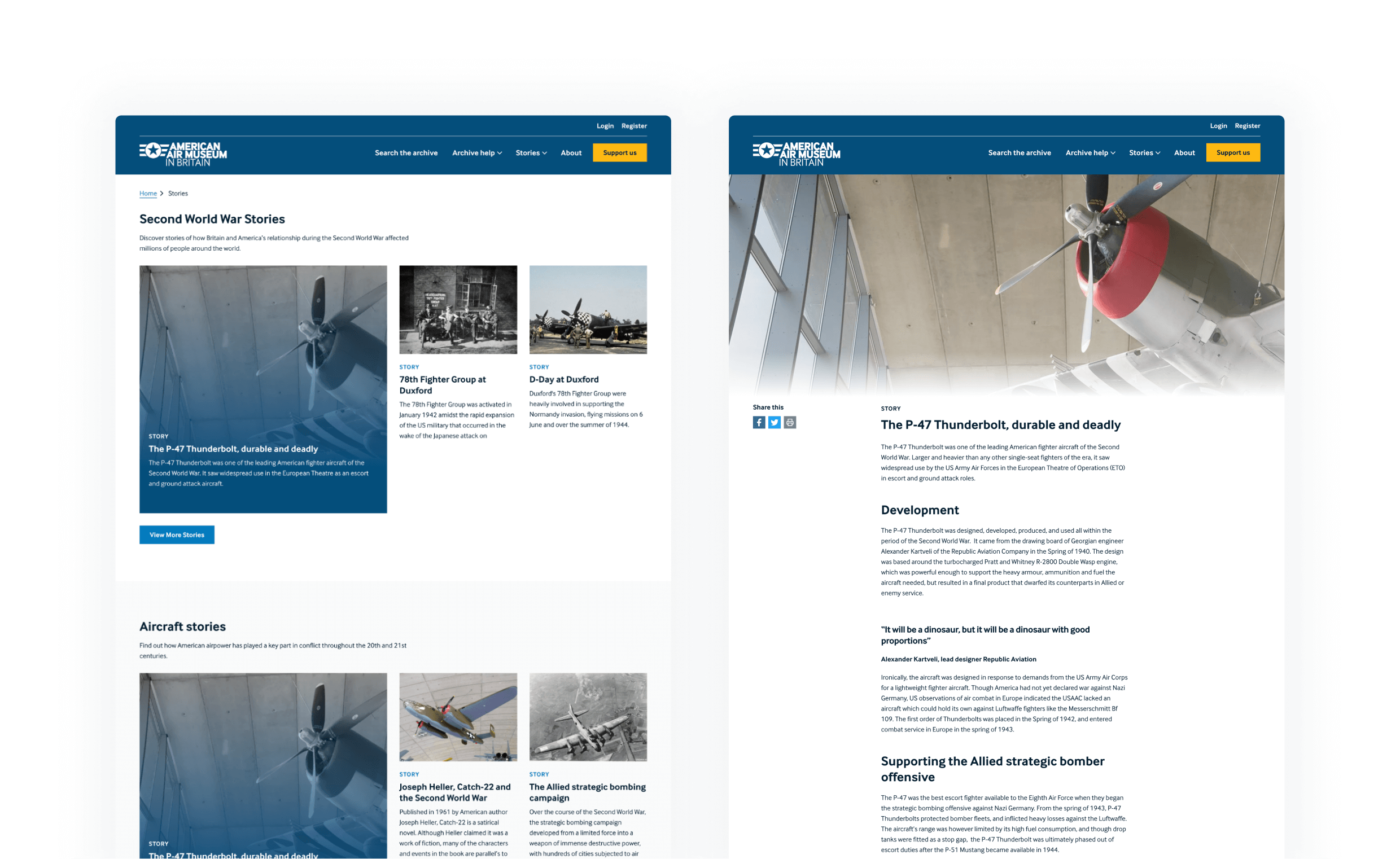 American Air Museum Curated Stories