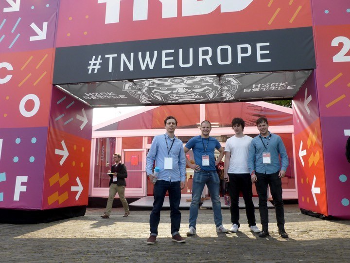 The Bliss team outside TNW 2016