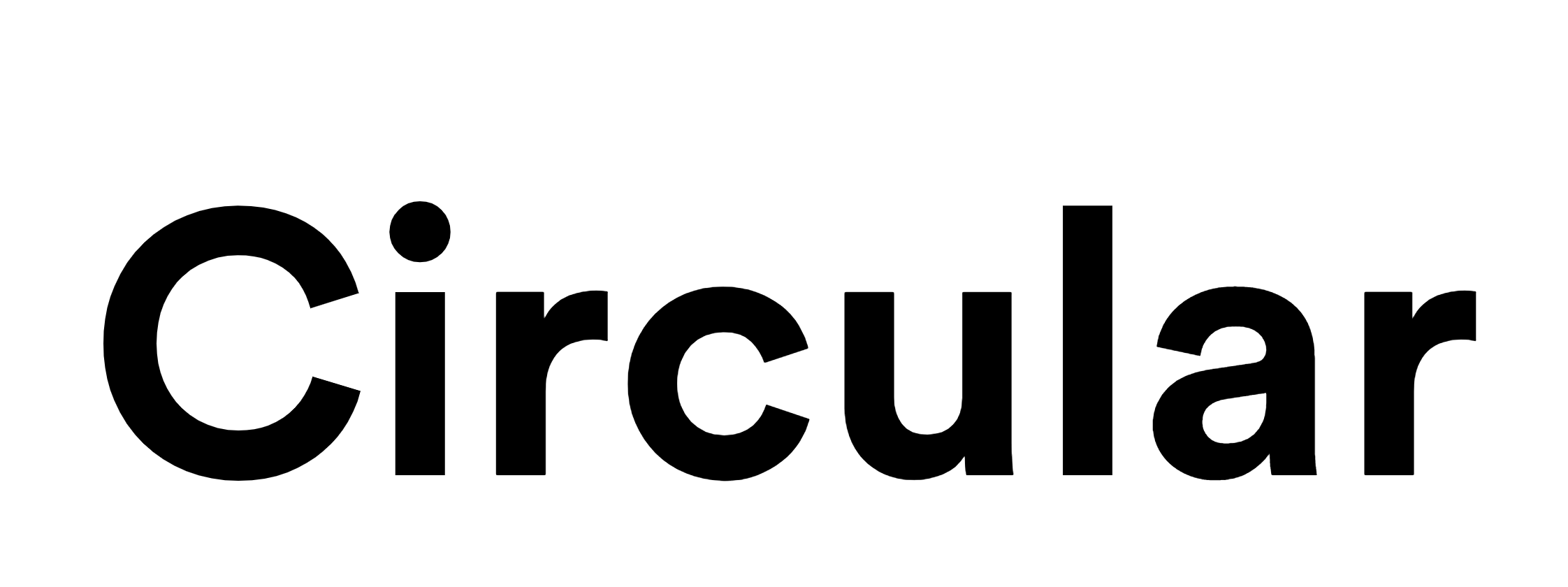 Circular font