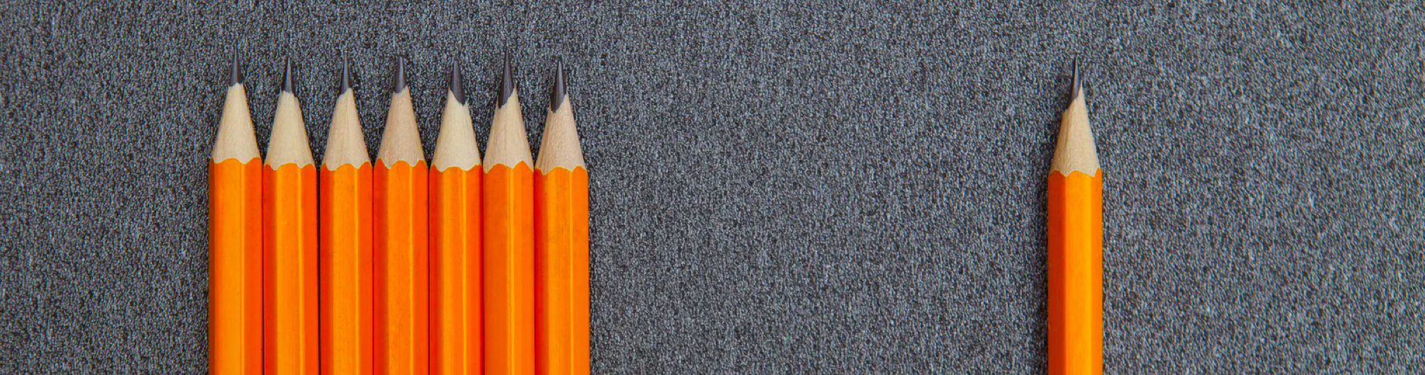 Orange pencils