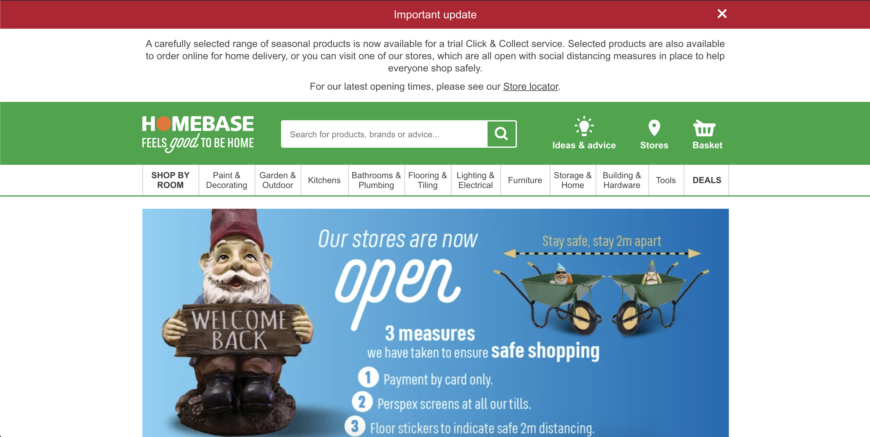 Homebase home page