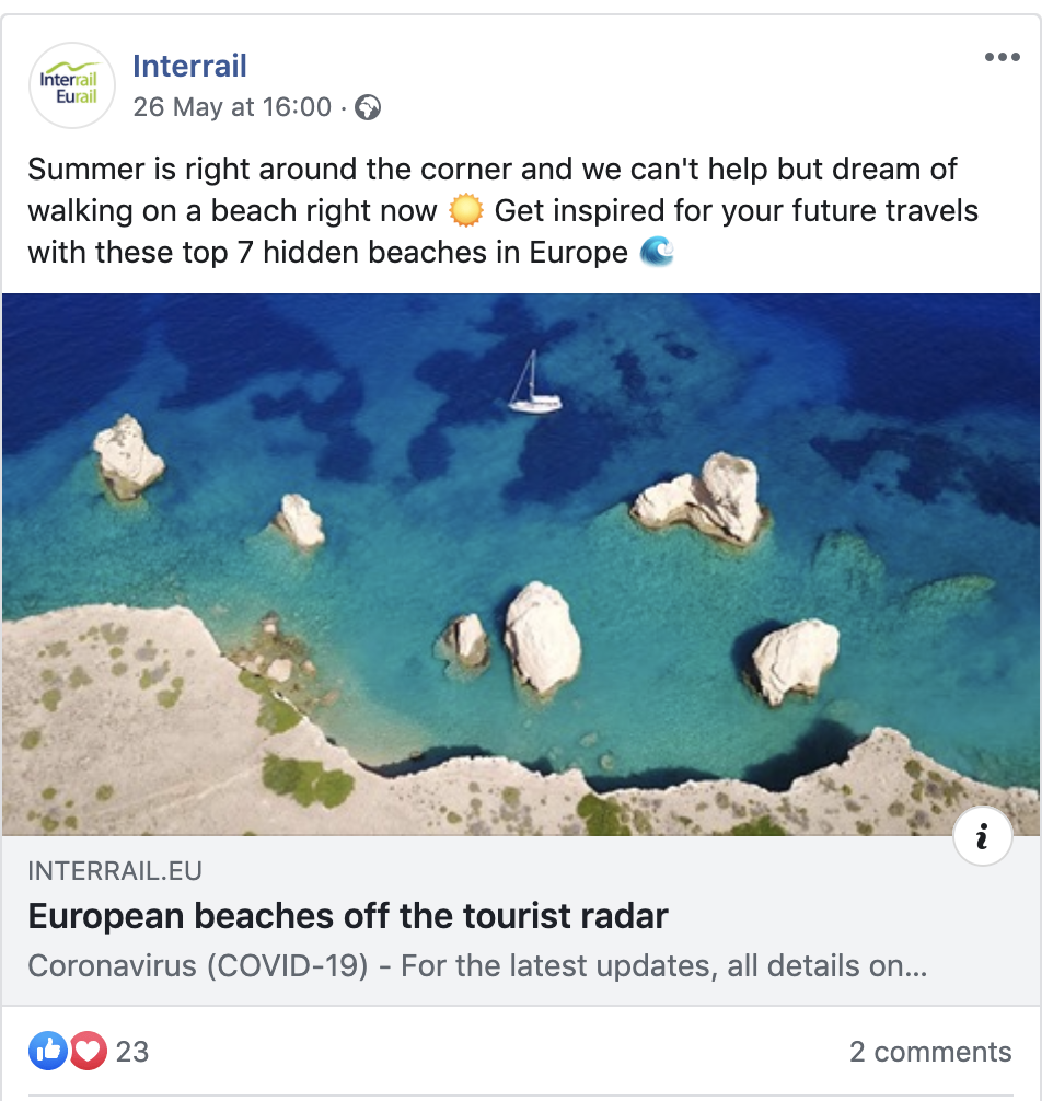 Interrail facebook