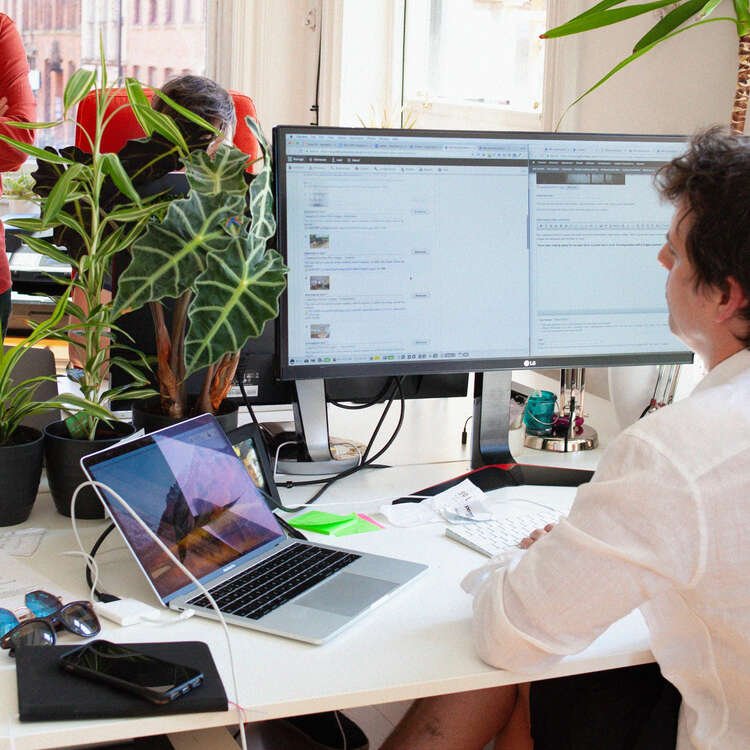 Working In Office